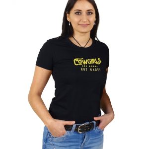 Great Western Damen T-Shirt Cowgirls kurzarm schwarz